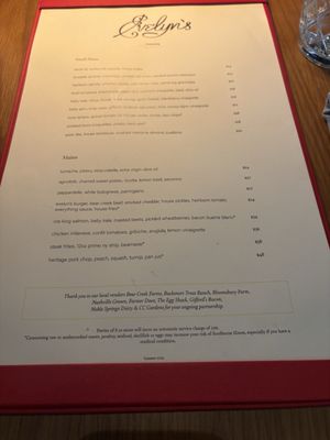 Menu photo 2 Evelyn's Nashville, TN Menu photo 2 Evelyn's Nashville, TN