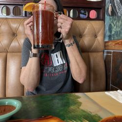 Los Potros Mexican Restaurant - That's a BIG michelada!!