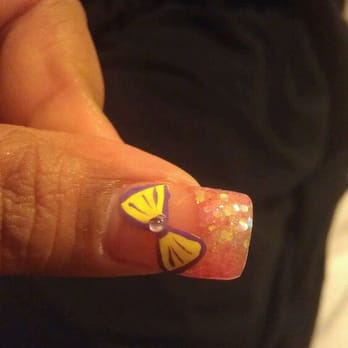Nice Nails & Spa - The rhinestone is off center, it's not lined up correctly, horrible! - Nail Salons Near Me - Fresno, California Nice Nails & Spa - The rhinestone is off center, it's not lined up correctly, horrible! - Nail Salons Near Me - Fresno, California