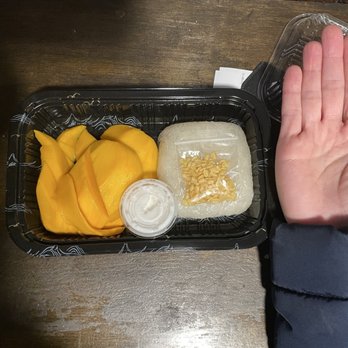 Pata Market - 5/8/26 $12 Mango Sticky Rice season! Really good - salted coconut sauce goes ON the rice only - Thai Near Me - Elmhurst, New York Pata Market - 5/8/26 $12 Mango Sticky Rice season! Really good - salted coconut sauce goes ON the rice only - Thai Near Me - Elmhurst, New York