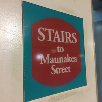 Maunakea Municipal Parking - Look for the signs before going up the stairs - Parking Near Me - Honolulu, Hawaii