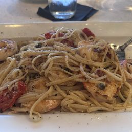 Shrimp fettuccine! Yum!