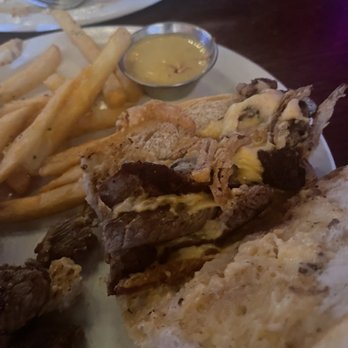 Five Bar - DRY as a bone freezing cold steak sandwich - American Near Me - Tuscaloosa, Alabama
