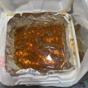 Wings & Pot - I asked them for a little sauce on top of my chicken! Please keep that in mind when looking at this picture full of grease! - Chicken Wings Near Me - Los Angeles, California Wings & Pot - I asked them for a little sauce on top of my chicken! Please keep that in mind when looking at this picture full of grease! - Chicken Wings Near Me - Los Angeles, California