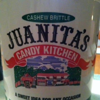 Juanita's Candy Kitchen - Brittle comes in 1 1/2 lb buckets or in 1/2 lb packs. Bucket is best. - Candy Stores Near Me - Arkadelphia, Arkansas Juanita's Candy Kitchen - Brittle comes in 1 1/2 lb buckets or in 1/2 lb packs. Bucket is best. - Candy Stores Near Me - Arkadelphia, Arkansas