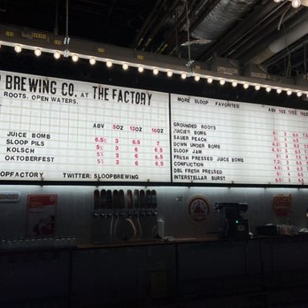 Sloop Brewing @ the Factory - The beer board - Breweries Near Me - Hopewell Junction, New York Sloop Brewing @ the Factory - The beer board - Breweries Near Me - Hopewell Junction, New York