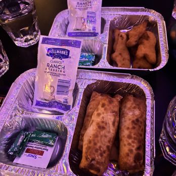 The Delorean - Buffalo chicken egg rolls and Dino nuggets - Cocktail Bars Near Me - Denver, Colorado