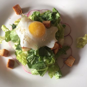 Da Barbara - Caesar Salad with a quail egg and home made dressing. - Italian Near Me - Los Angeles, California Da Barbara - Caesar Salad with a quail egg and home made dressing. - Italian Near Me - Los Angeles, California