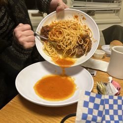 Papa Nick's Restaurant & Pizza - My water and noodles