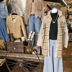 Fall display and looks for 2024. You can always find boots, hats, and jewelry here.