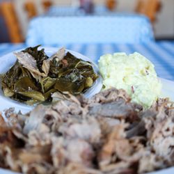 Blue Ridge BBQ & Catering - Pulled Pork BBQ Platter w/2 sides Collard Green & Potato Salad