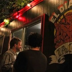 Barbarella - El Diablo Tacos, in the backyard.