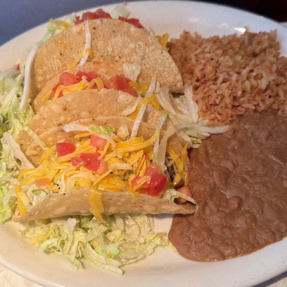 Chuy's - 3 tacos with rice and beans - Tex-Mex Near Me - Kissimmee, Florida