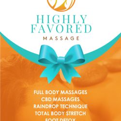 Highly Favored Massage - Gift cards for that special someone