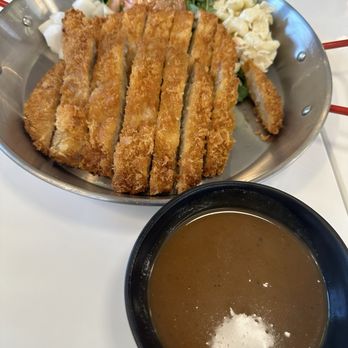 Katsu Bar - Curry Katsu Plate (pork) with curry on side - Japanese Curry Near Me - Glendale, California