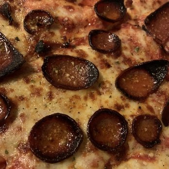 Picasso's Pizza - Close up of those crispy little pepperoni "cups." - Pizza Near Me - Buffalo, New York Picasso's Pizza - Close up of those crispy little pepperoni "cups." - Pizza Near Me - Buffalo, New York
