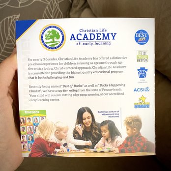 Christian Life Academy - Inside the brochure - Child Care & Day Care Near Me - Bensalem, Pennsylvania