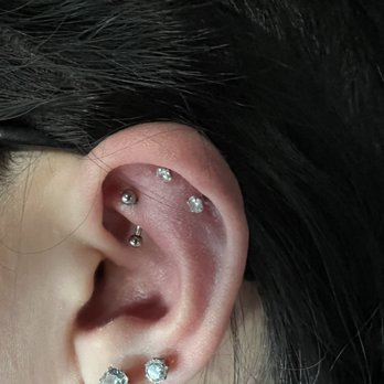 Curated Piercing Studio - Rook and helix jewelry change - Piercing Near Me - Murrieta, California Curated Piercing Studio - Rook and helix jewelry change - Piercing Near Me - Murrieta, California