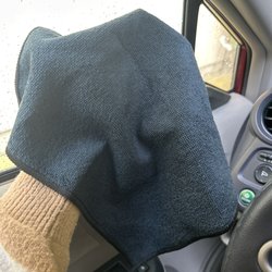 Solar Car Wash - The cloth in my hand and I'm 5'1
