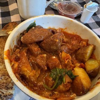 La Buchette - My Cassoulet after I ate the eggs, as much meat as I could find, and some of the potatoes. - Canadian (New) Near Me - Quebec City, Quebec La Buchette - My Cassoulet after I ate the eggs, as much meat as I could find, and some of the potatoes. - Canadian (New) Near Me - Quebec City, Quebec