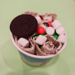YoYo Ice Cream - Cookie monster with m&ms marshmallows and oreo