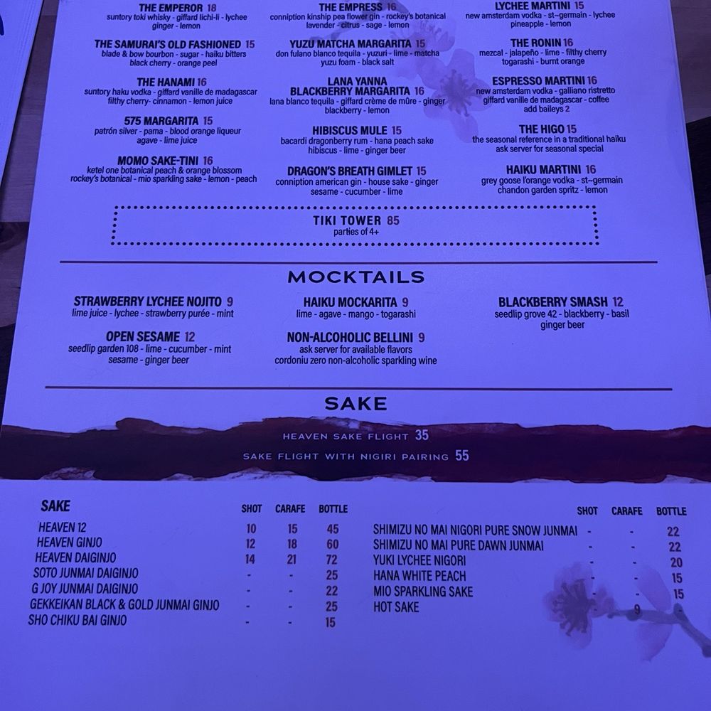 Haiku Tampa - Drink Menu - Japanese Near Me - Tampa, Florida Haiku Tampa - Drink Menu - Japanese Near Me - Tampa, Florida