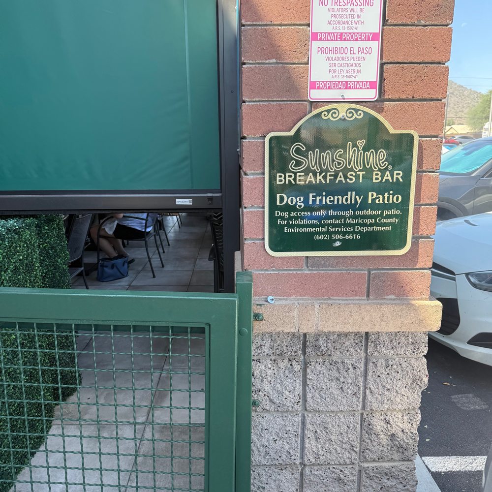 Sunshine Breakfast Bar - Dog-friendly patio - Breakfast & Brunch Near Me - Phoenix, Arizona Sunshine Breakfast Bar - Dog-friendly patio - Breakfast & Brunch Near Me - Phoenix, Arizona