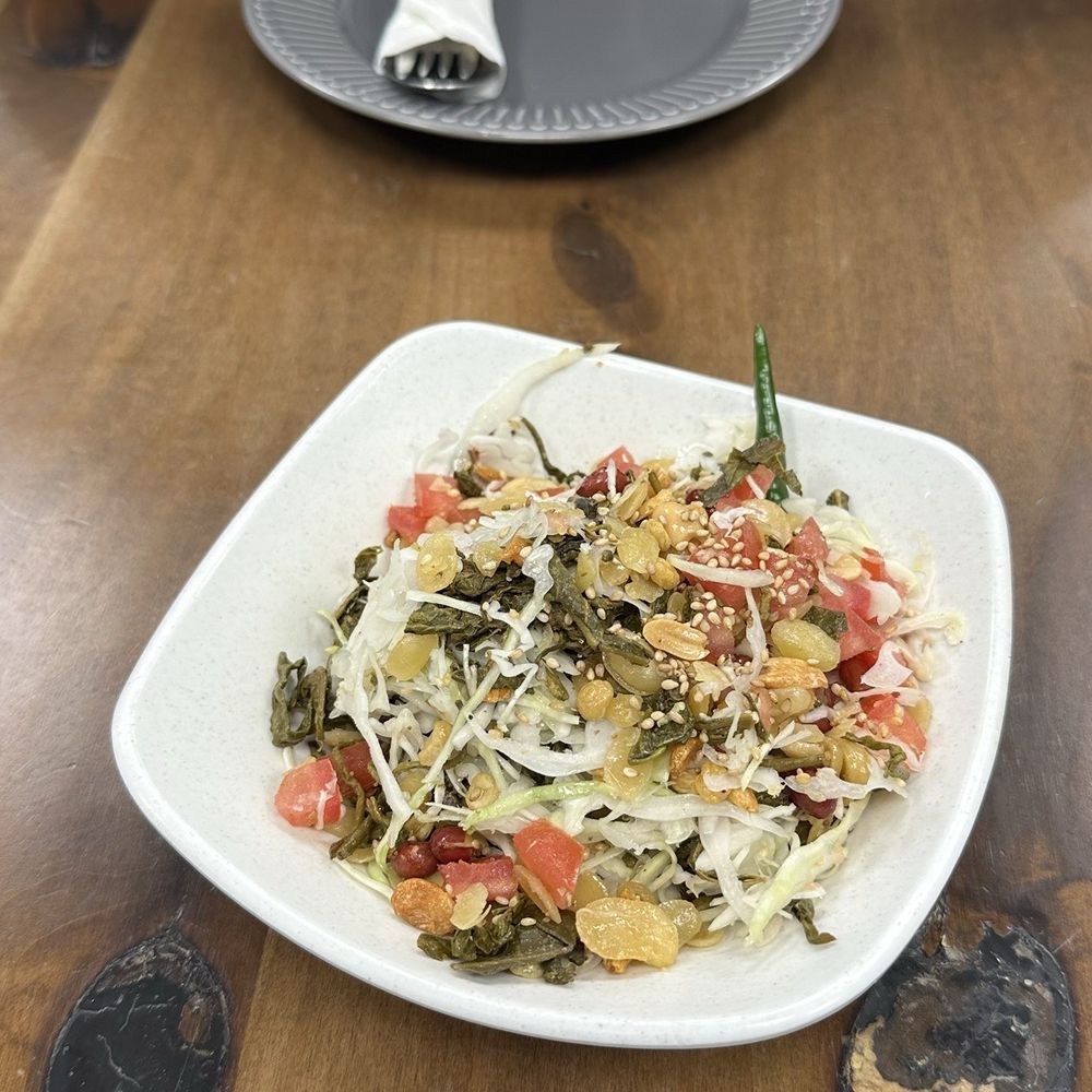 Amayar Kitchen - A6. Burmese Tea Leaf Salad - Burmese Near Me - Maywood, New Jersey