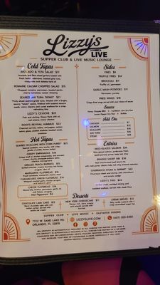 Menu photo 6 Lizzy's Live Orlando, FL Menu photo 6 Lizzy's Live Orlando, FL