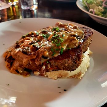 Roosevelt's - Meatloaf with mushroom gravy and mashed potatoes - great choice! - Gastropubs Near Me - Tulsa, Oklahoma