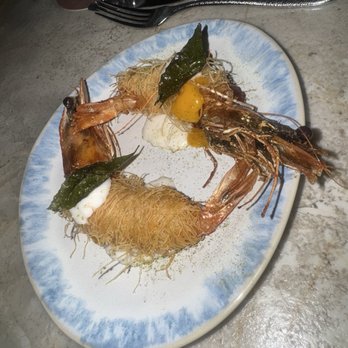 Orla by Michael Mina  - Kataifi Wrapped Prawns (Egyptian) - Middle Eastern Near Me - Santa Monica, California