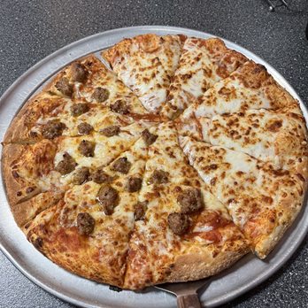 Two Jacks Pizza - Half cheese half sausage - Pizza Near Me - Provo, Utah Two Jacks Pizza - Half cheese half sausage - Pizza Near Me - Provo, Utah