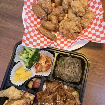 The Third Place - 1/2 and 1/2 Chicken ($22.99), Spicy Pork Bulgogi Lunch Box ($16.99) - Korean Near Me - Redmond, Washington The Third Place - 1/2 and 1/2 Chicken ($22.99), Spicy Pork Bulgogi Lunch Box ($16.99) - Korean Near Me - Redmond, Washington