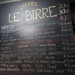 Beerstrò - Draft beer menu