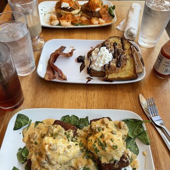 Ruby Slipper Pensacola - Crawfish and Grits. Stuffed French Toast, and Shrimp Bayou Eggs Benedict - Breakfast & Brunch Near Me - Pensacola, Florida Ruby Slipper Pensacola - Crawfish and Grits. Stuffed French Toast, and Shrimp Bayou Eggs Benedict - Breakfast & Brunch Near Me - Pensacola, Florida