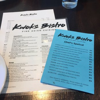 Kwok's Bistro - First time in! Got the chef's special menu, too! - Chinese Near Me - Reno, Nevada