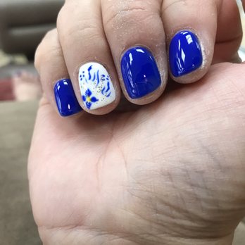 Marble Nails and Spa - Nails by Luan at Marble nails (818)395-4937.  She is such an artist! - Nail Salons Near Me - Ventura, California