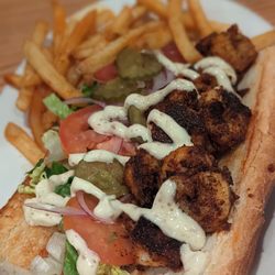 Fish City Grill - Blackened Shrimp Po'boy