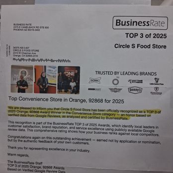 Circle S Food Market - FAKE! FAKE! FAKE! This is definitely NOT legit go visit the store and make note of everything i posted and u tell me if they are top3 - Grocery Near Me - Orange, California