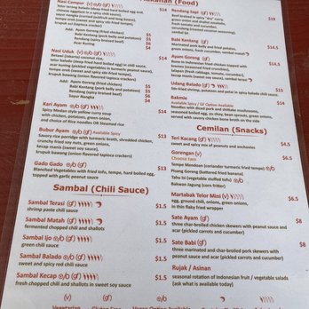 Wajan - Menu - Indonesian Near Me - Portland, Oregon Wajan - Menu - Indonesian Near Me - Portland, Oregon