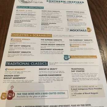 Another Broken Egg Cafe - Menu - Breakfast & Brunch Near Me - Austin, Texas