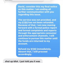 Example of how unprofessional and rude the representative was. Example of how unprofessional and rude the representative was.