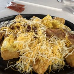 The Skillet - Bacon and egg skillet with tater tots.