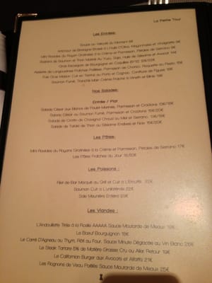 Menu photo 2 La Petite Tour Paris, 75