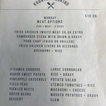 Mamas Kountry Kooking - Menu - Breakfast & Brunch Near Me - Orangeburg, South Carolina