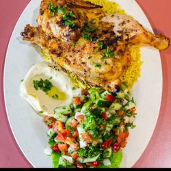 Ameer’s Mediterranean Grill - Roared half chicken