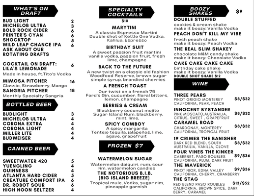 Menu photo 3 Chip's Burger Bar Carrollton, GA