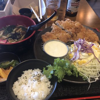Kurobuta - Chicken Katsu combo with udon - isn't that an awesome presentation - objects in pic are bigger than they appear... - Ramen Near Me - Carrollton, Texas Kurobuta - Chicken Katsu combo with udon - isn't that an awesome presentation - objects in pic are bigger than they appear... - Ramen Near Me - Carrollton, Texas