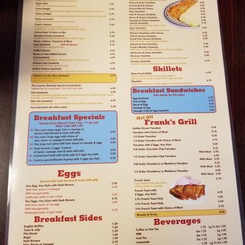 Frank's On the Avenue - The menu - Diners Near Me - Saint Clair Shores, Michigan