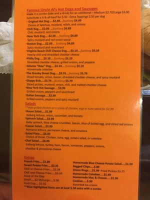 Menu photo 8 Famous Uncle Al's Norfolk, VA